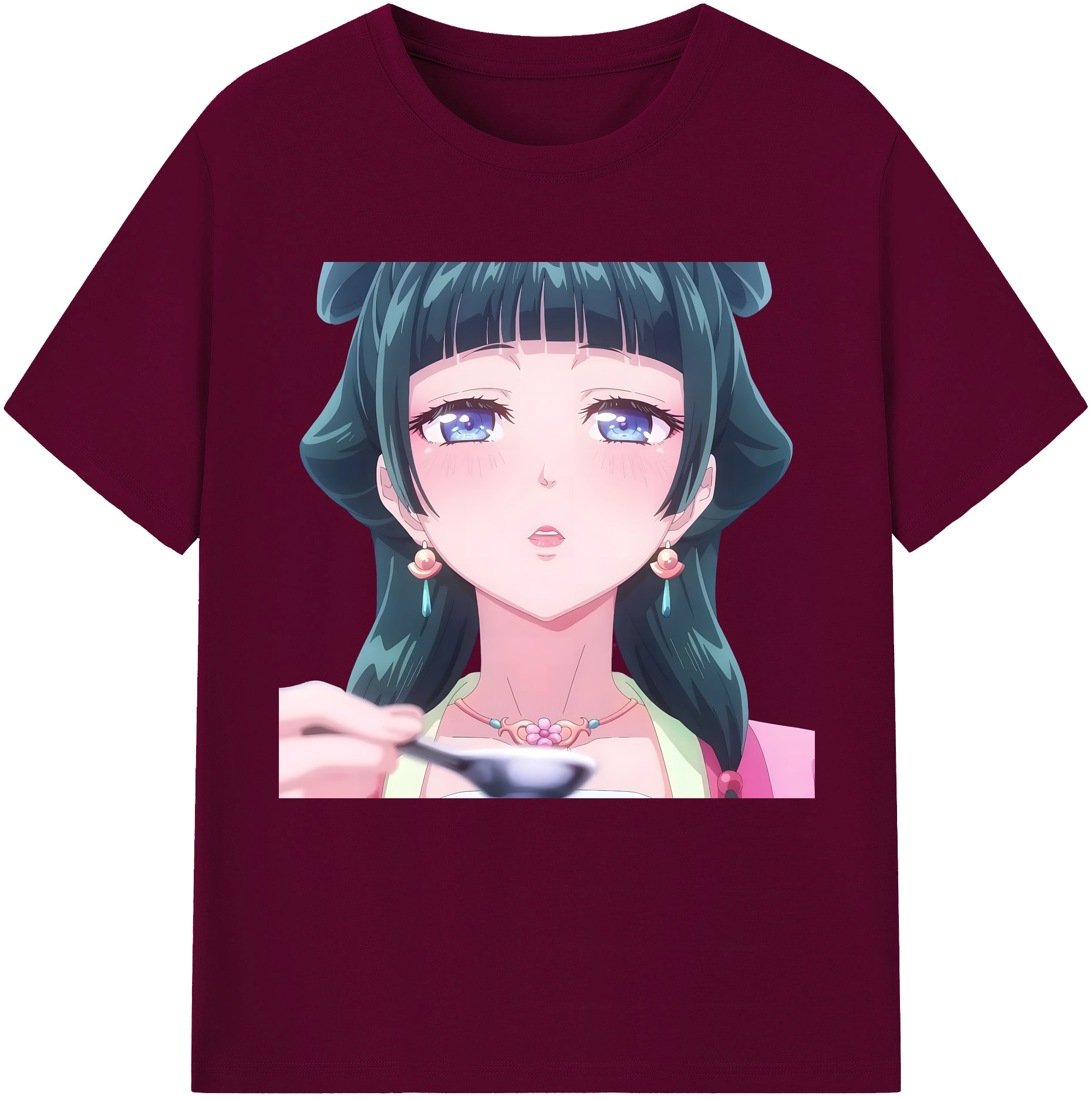 （画像用） 薬屋のひとりごと The Apothecary Diaries レディースカジュアルプリントTシャツ（綿100％）